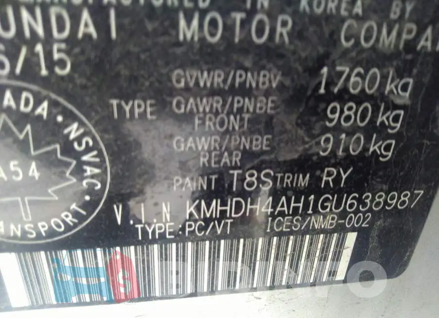 KMHDH4AH1GU638987 Photo# 9