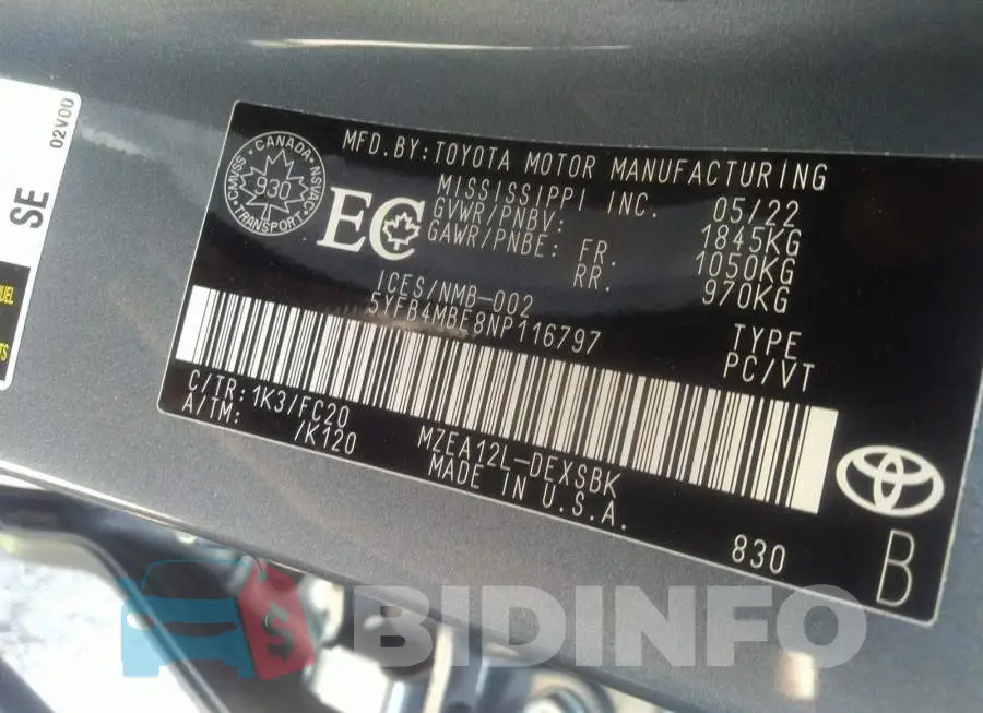 5YFB4MBE8NP116797 Photo# 9