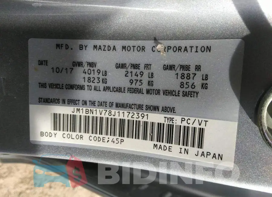 JM1BN1V78J1172391 Photo# 9