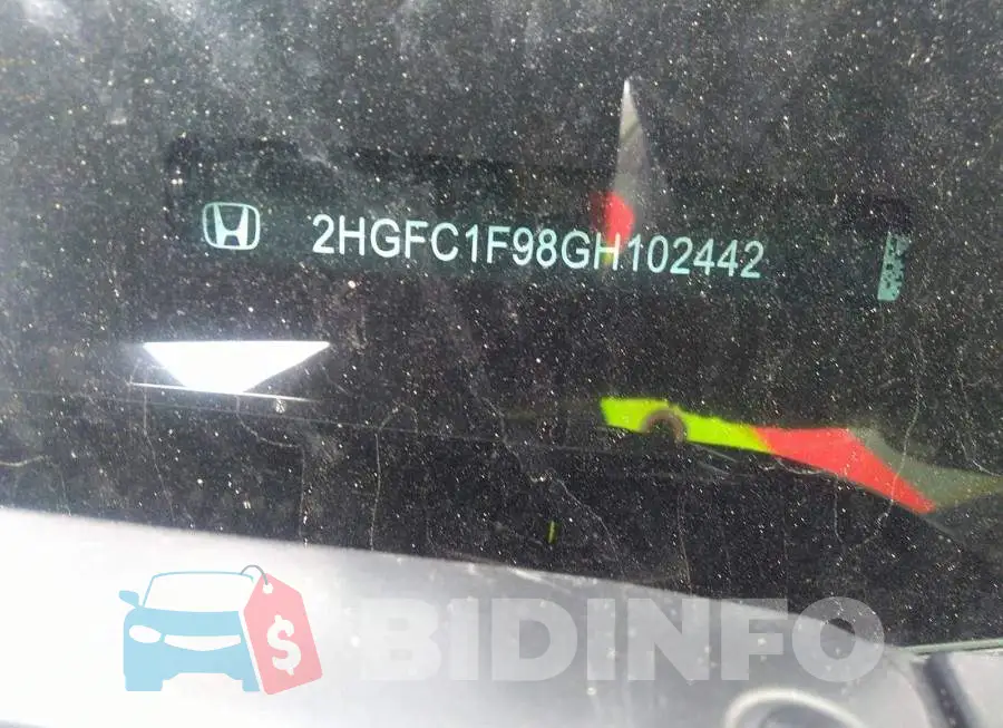 2HGFC1F98GH102442 Photo# 9