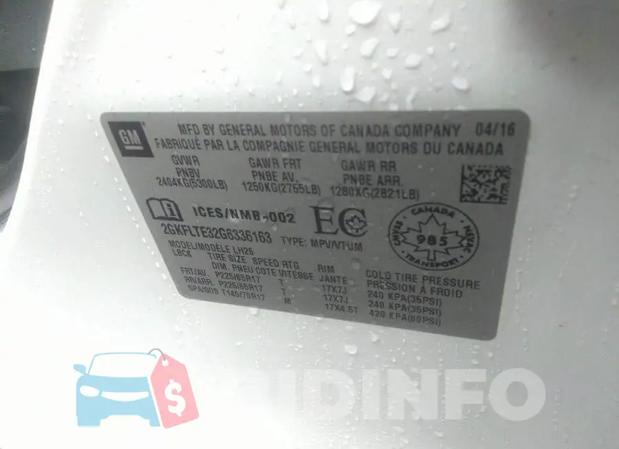 2GKFLTE32G6336163 Photo# 9