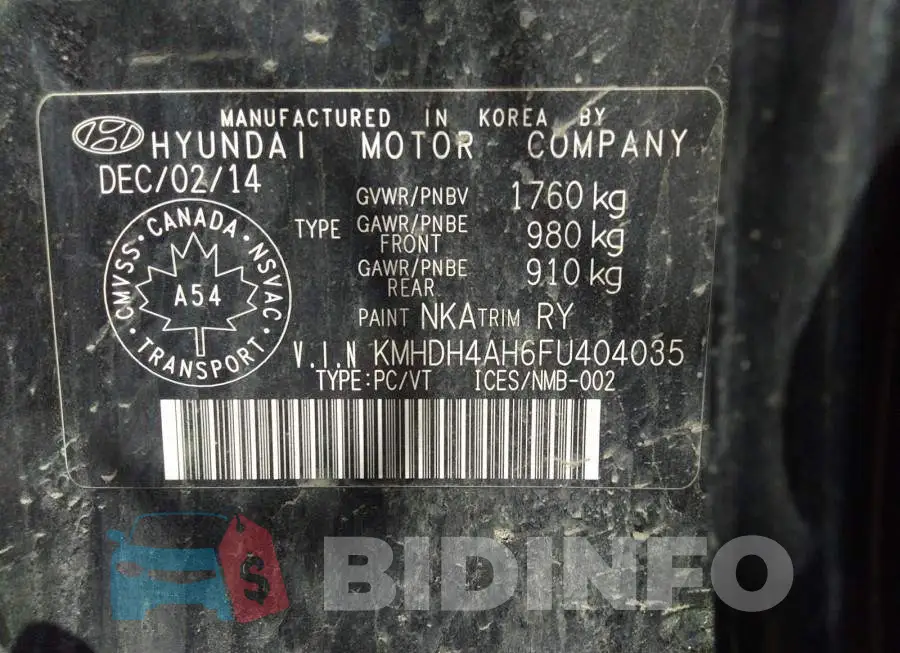 KMHDH4AH6FU404035 Photo# 9