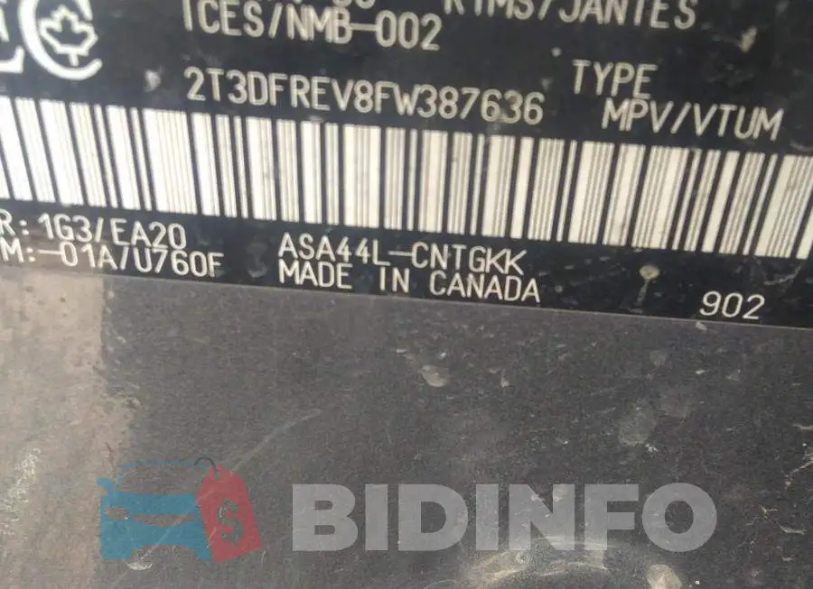 2T3DFREV8FW387636 Photo# 9