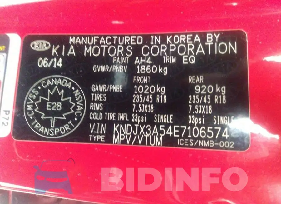 KNDJX3A54E7106574 Photo# 9