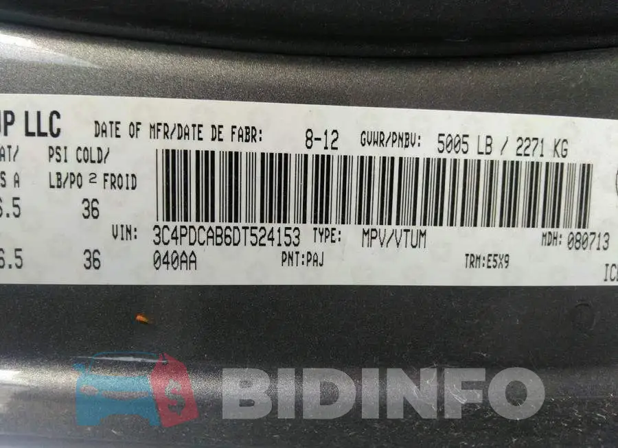 3C4PDCAB6DT524153 Photo# 9