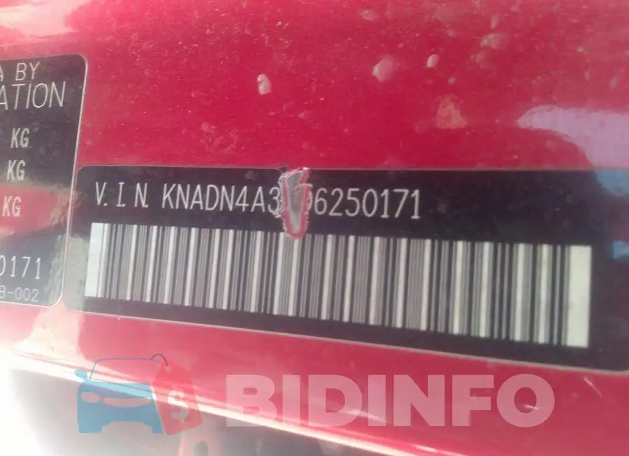 KNADN4A3XD6250171 Photo# 9