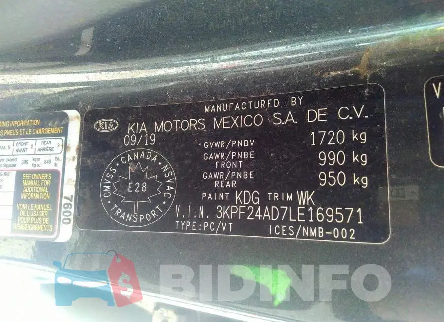 3KPF24AD7LE169571 Photo# 9