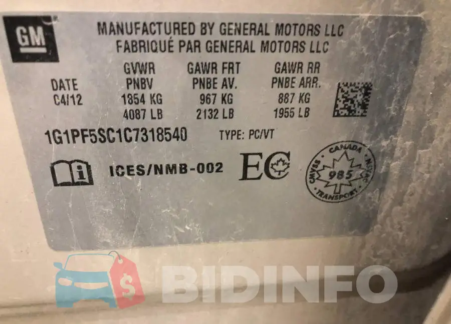 1G1PF5SC1C7318540 Photo# 8