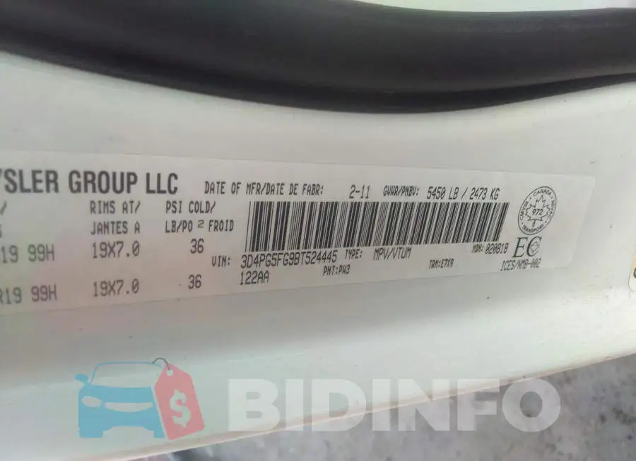 3D4PG5FG9BT524445 Photo# 9
