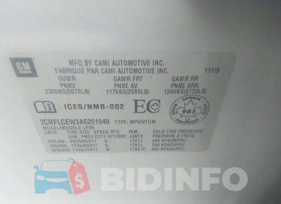 2CNFLCEW3A6261949 Photo# 9