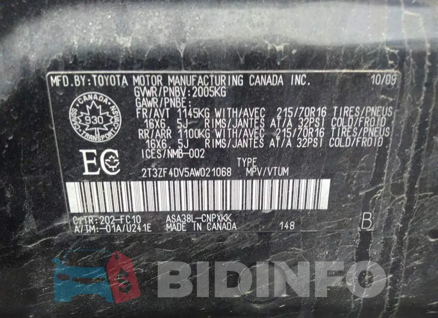 2T3ZF4DV5AW021068 Photo# 9