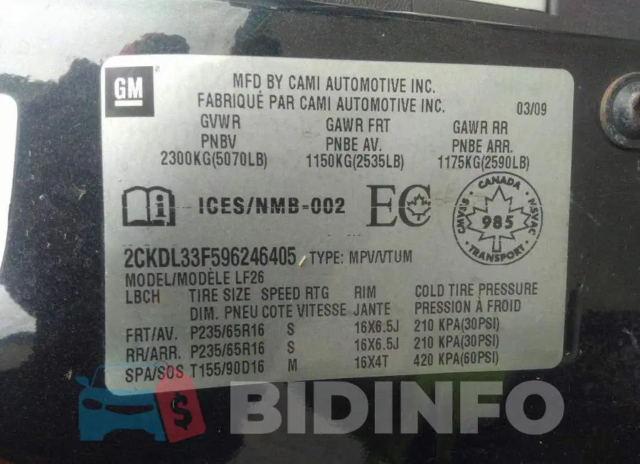 2CKDL33F596246405 Photo# 9