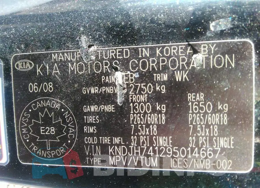 KNDJH741295014667 Photo# 9