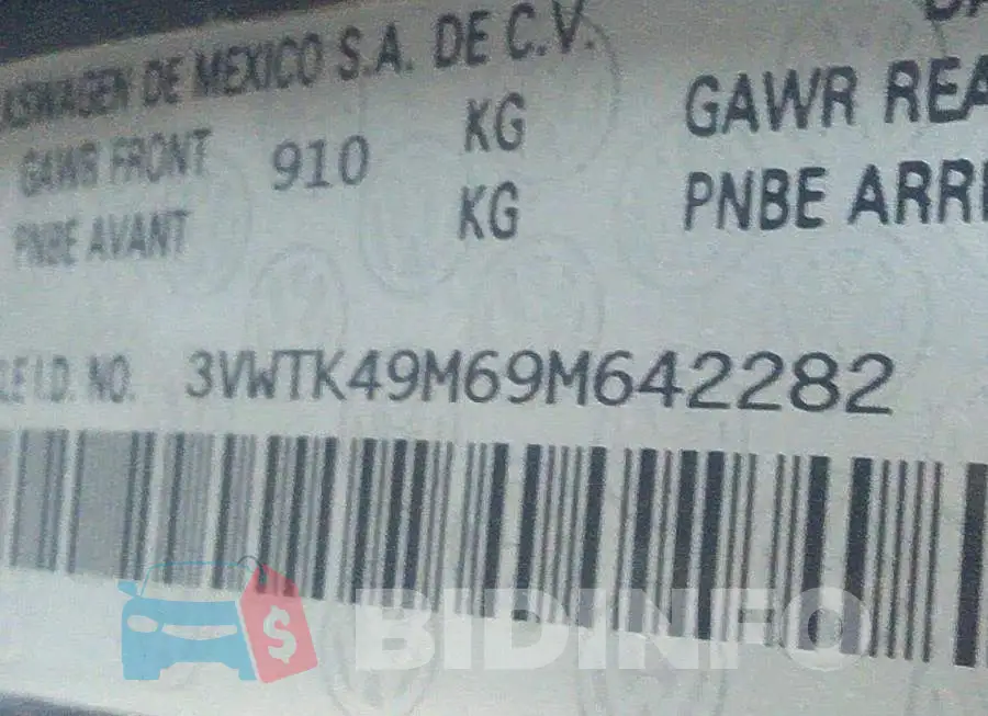 3VWTK49M69M642282 Photo# 9