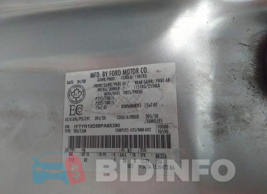 1FTYR10D58PA85390 Photo# 9