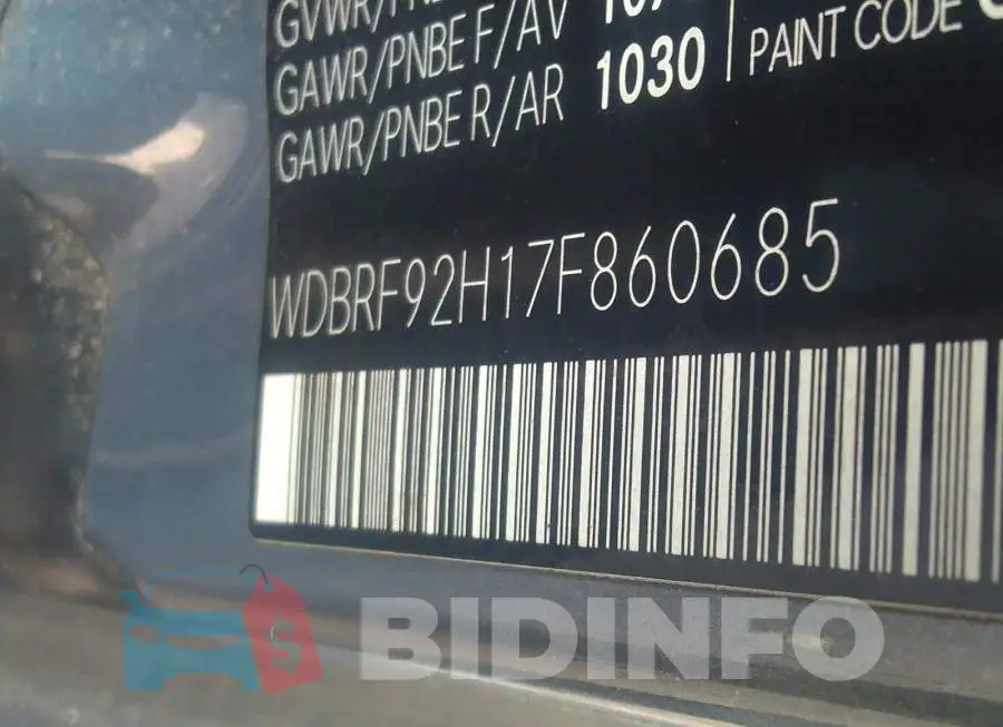 WDBRF92H17F860685 Photo# 9