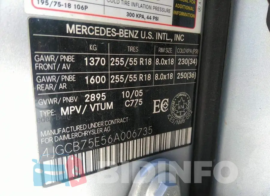 4JGCB75E56A006735 Photo# 9
