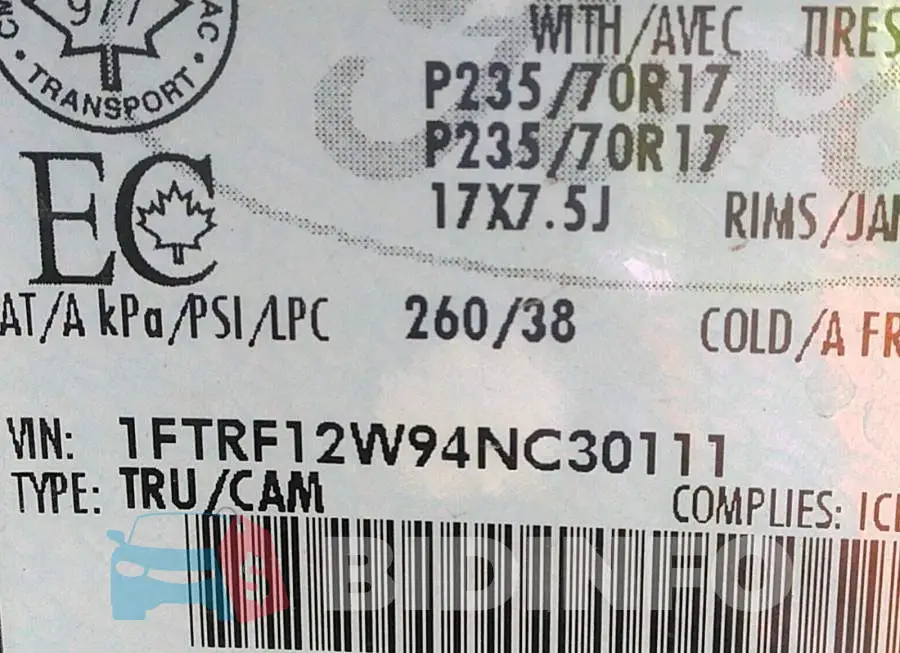 1FTRF12W94NC30111 Photo# 9