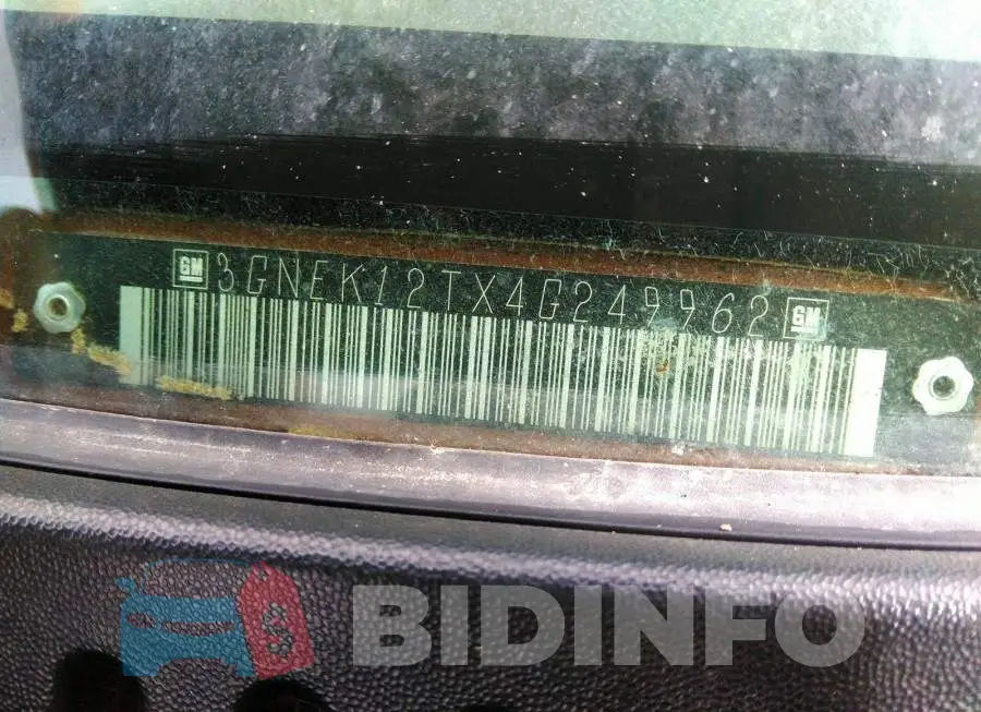 3GNEK12TX4G249962 Photo# 9