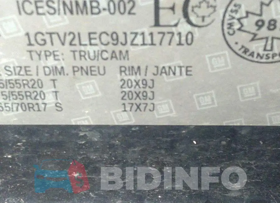 1GTV2LEC9JZ117710 Photo# 9
