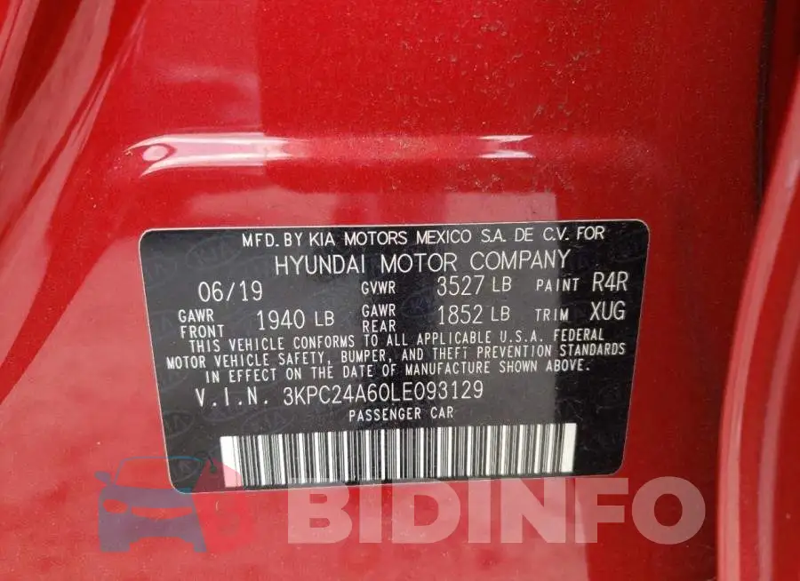 3KPC24A60LE093129 Photo# 10