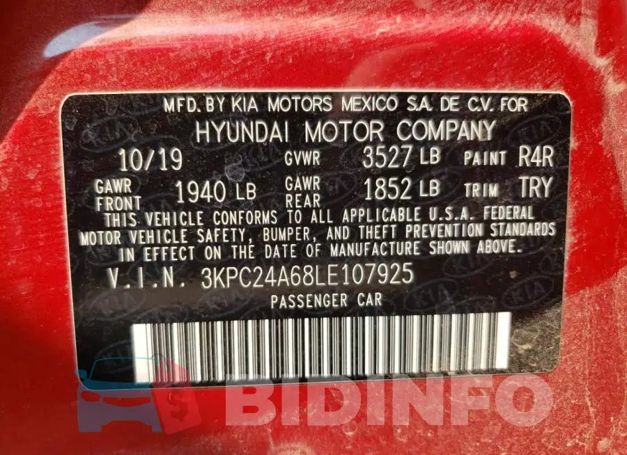 3KPC24A68LE107925 Photo# 10