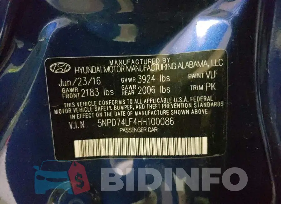 5NPD74LF4HH100086 Photo# 10