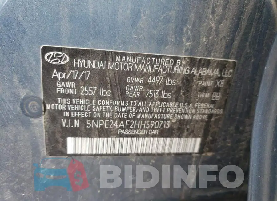 5NPE24AF2HH590713 Photo# 10