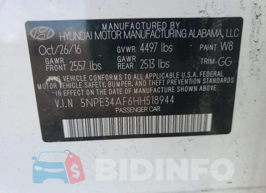 5NPE34AF6HH518944 Photo# 10