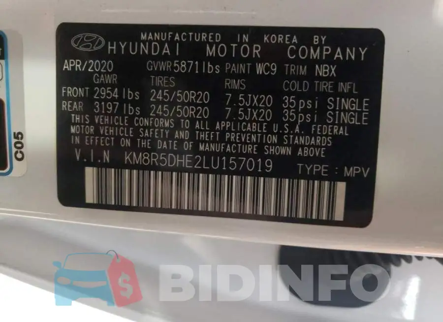 KM8R5DHE2LU157019 Photo# 10