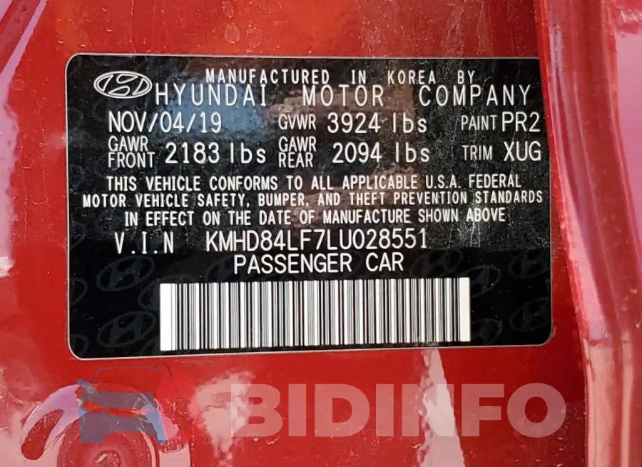 KMHD84LF7LU028551 Photo# 10