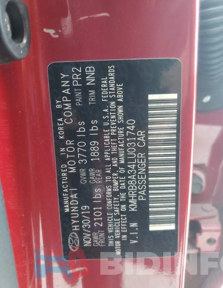 KMHRB8A34LU031740 Photo# 10