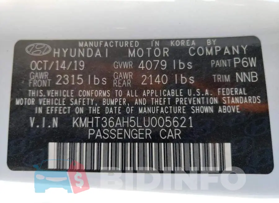 KMHT36AH5LU005621 Photo# 10