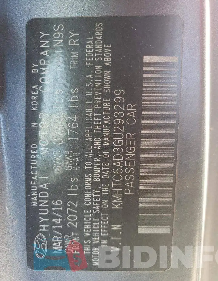 KMHTC6AD3GU293299 Photo# 10