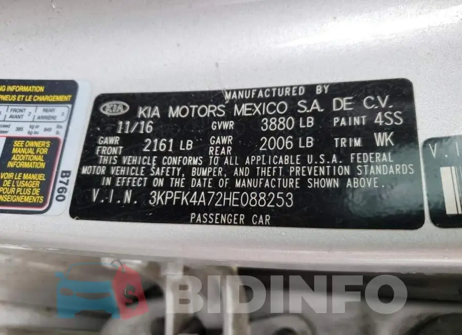 3KPFK4A72HE088253 Photo# 10
