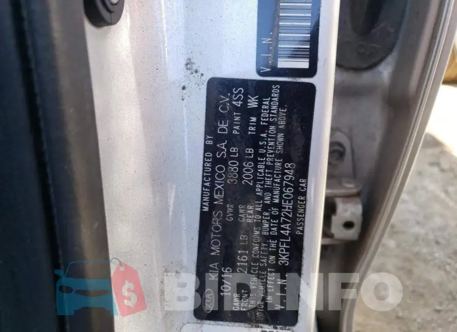 3KPFL4A72HE067948 Photo# 10
