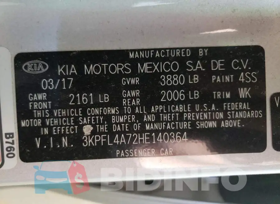 3KPFL4A72HE140364 Photo# 10