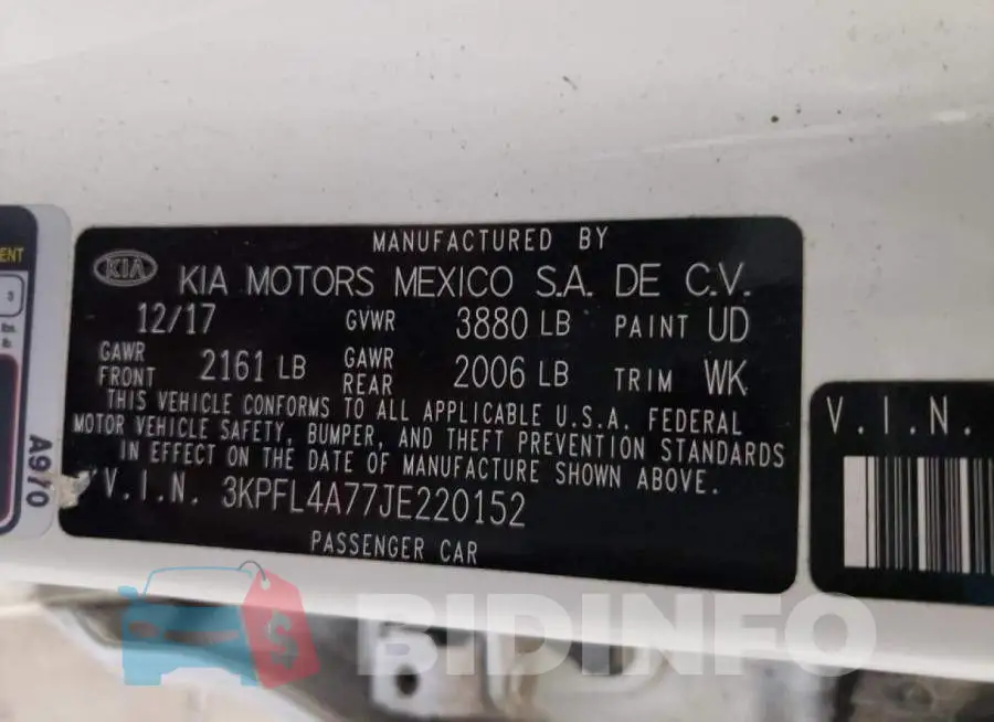3KPFL4A77JE220152 Photo# 10