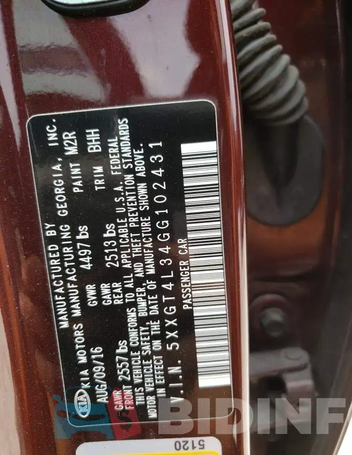 5XXGT4L34GG102431 Photo# 10