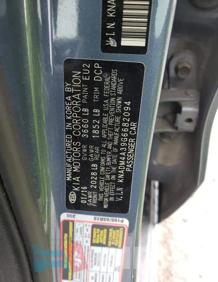 KNADM4A39G6682094 Photo# 10