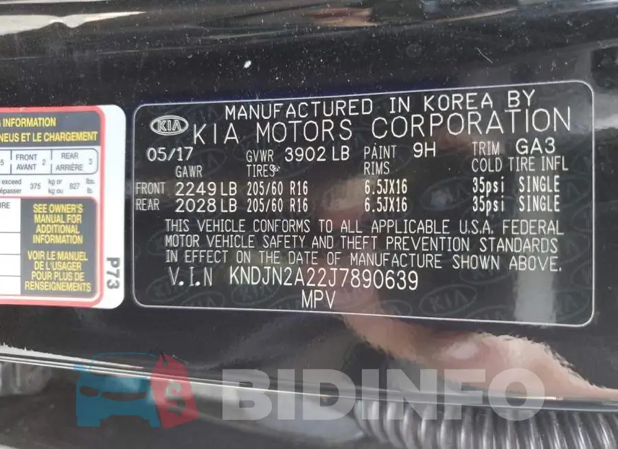 KNDJN2A22J7890639 Photo# 10