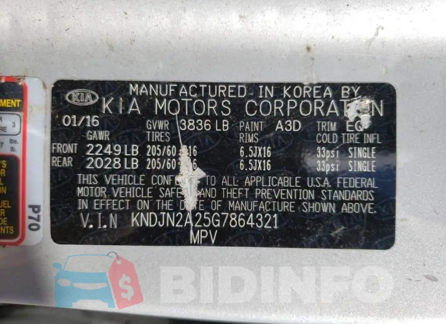 KNDJN2A25G7864321 Photo# 10