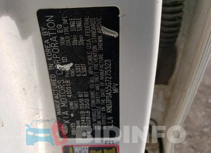 KNDJP3A55G7275523 Photo# 10