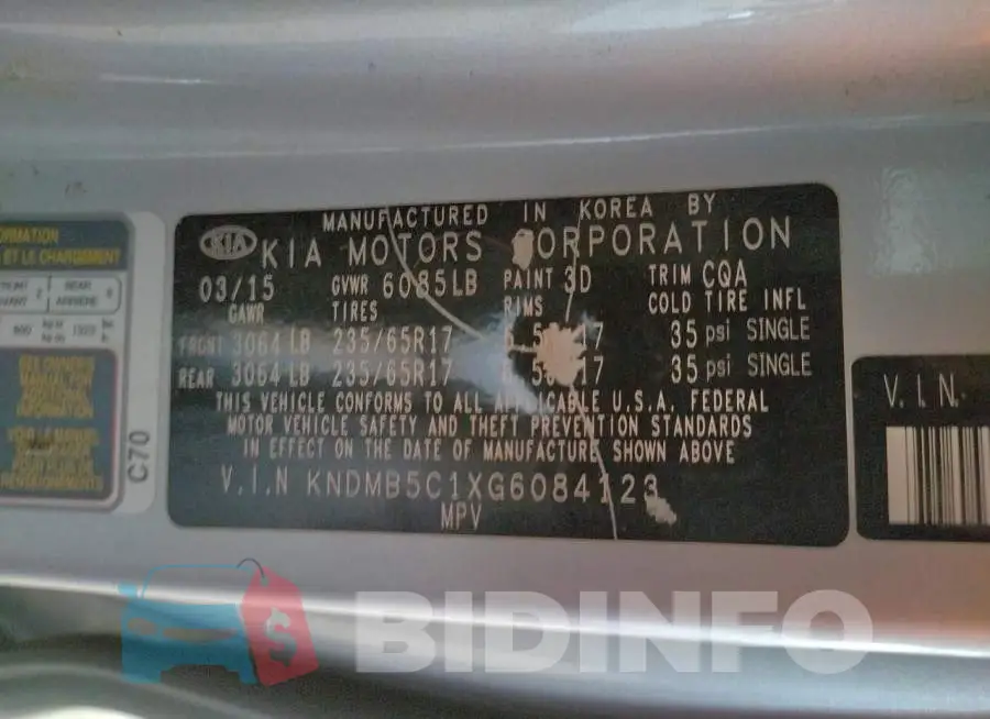 KNDMB5C1XG6084123 Photo# 10
