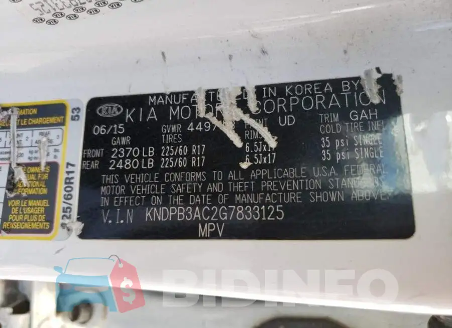 KNDPB3AC2G7833125 Photo# 10