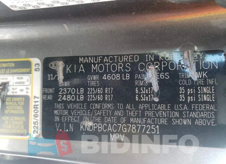 KNDPBCAC7G7877251 Photo# 10