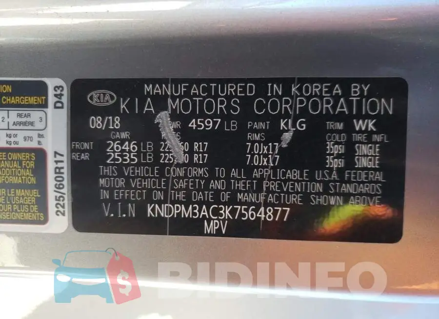 KNDPM3AC3K7564877 Photo# 10