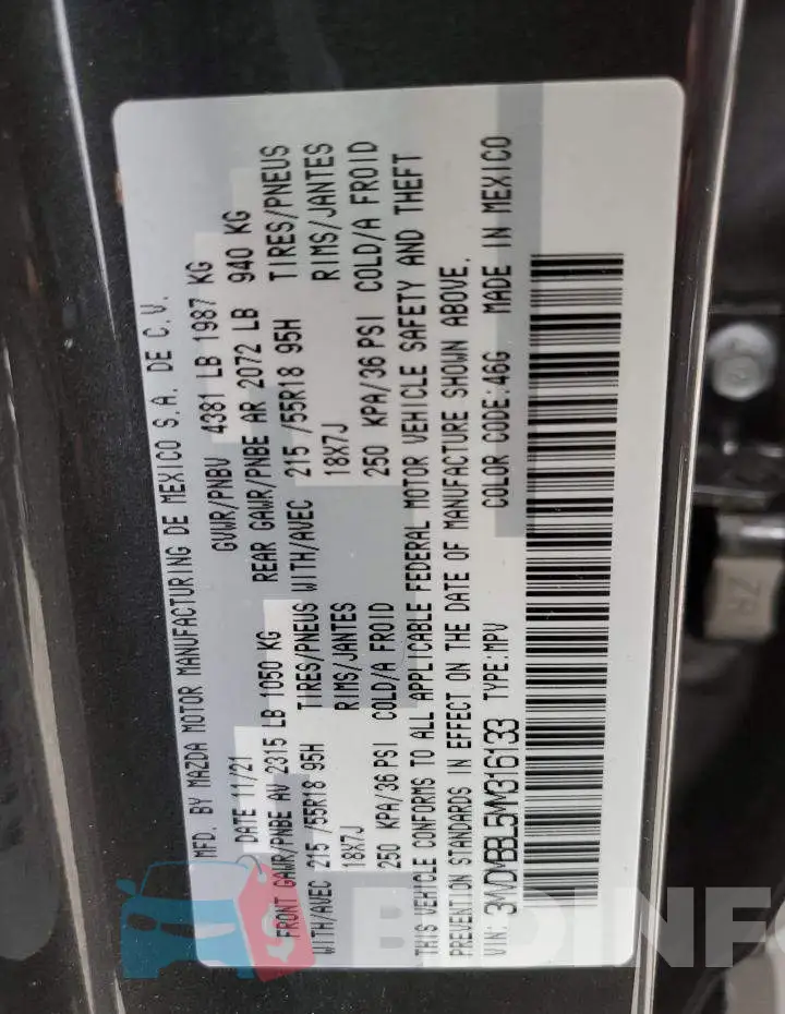 3MVDMBBL5MM316133 Photo# 10