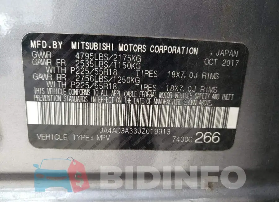 JA4AD3A33JZ019913 Photo# 10