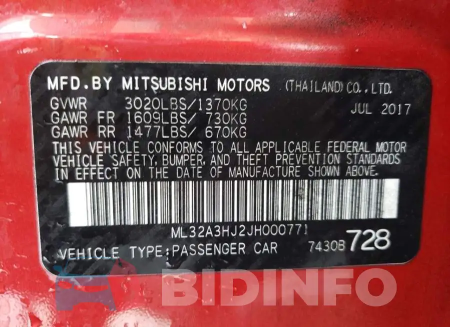 ML32A3HJ2JH000771 Photo# 10
